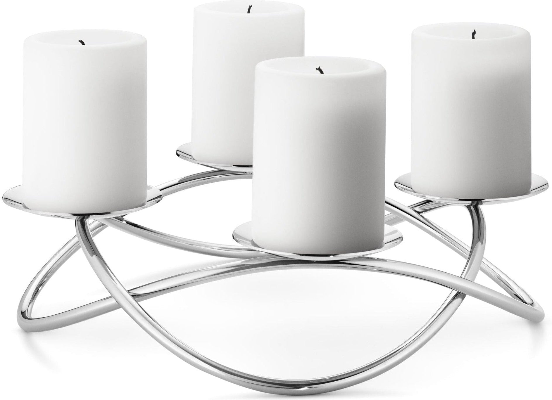 [product_category]-Georg Jensen Season Grand Candle Holder Stainless Steel, 28 Cm-Georg Jensen-5705145241596-3586431-GEO-1