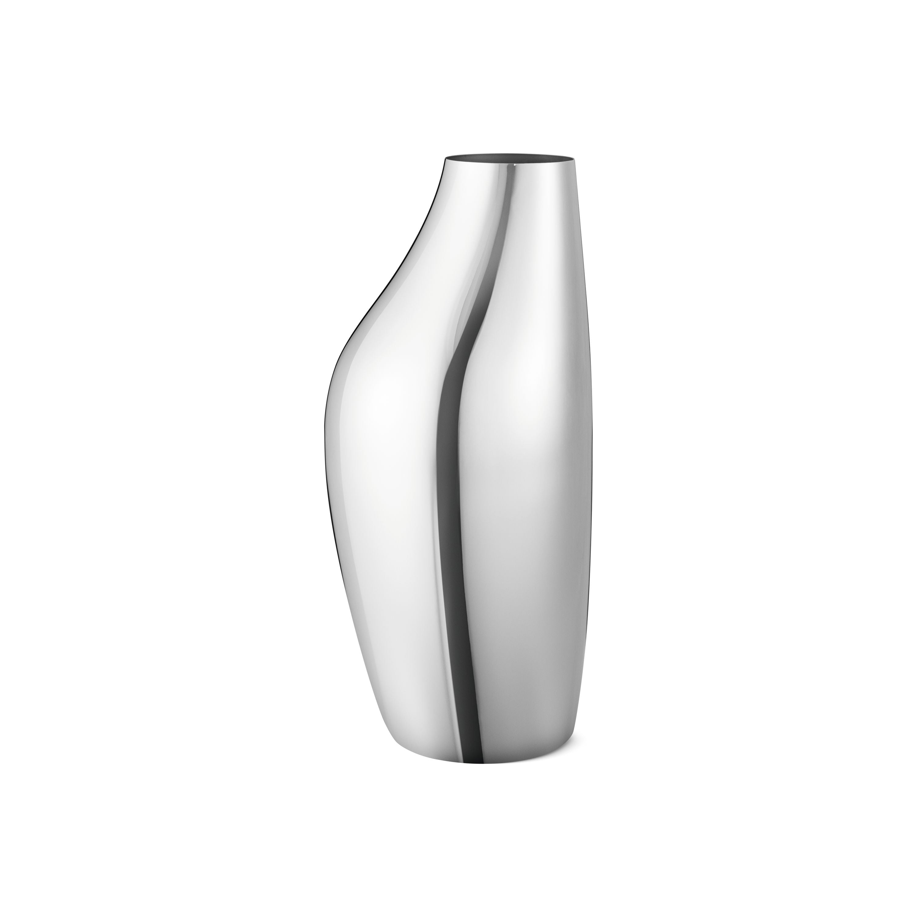 [product_category]-Georg Jensen Sky Floor Vase, Stainless Steel, Mirror-Georg Jensen-5713275233466-10019823-GEO-1
