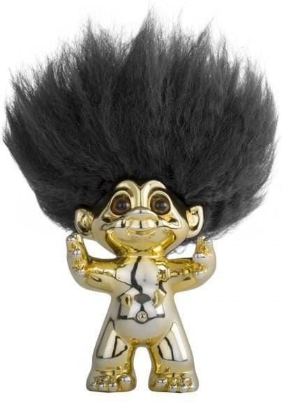 [product_category]-Goodlucktroll Brass/ Black Hair, 9cm-Goodlucktroll-5711336000651-92913-GOO-1