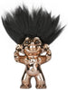 Goodlucktroll Bronze/ Black Hair, 12 cm