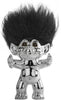 Goodlucktroll Chrome/ Black Hair, 12 cm