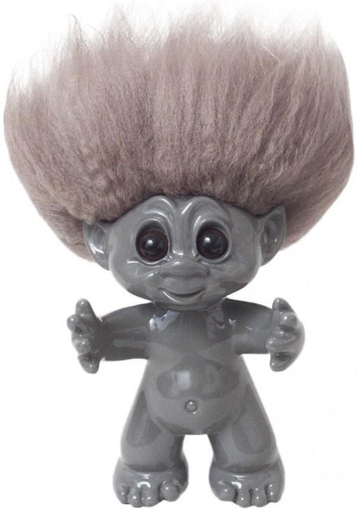 [product_category]-Goodlucktroll Grey/ Natural Hair, 9cm-Goodlucktroll-5711336000644-92912-GOO-1