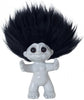 Goodlucktroll Světle šedé/ černé vlasy, 9 cm