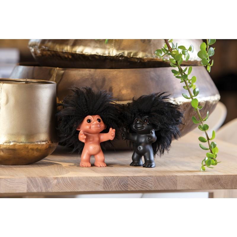 [product_category]-Goodlucktroll Matt Black/ Black Hair, 12cm-Goodlucktroll-5711336001177-93024-GOO-3