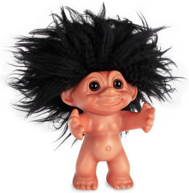 [product_category]-Goodlucktroll Rubber Look/ Black Hair, 12cm-Goodlucktroll-5711336000095-92860-GOO-1