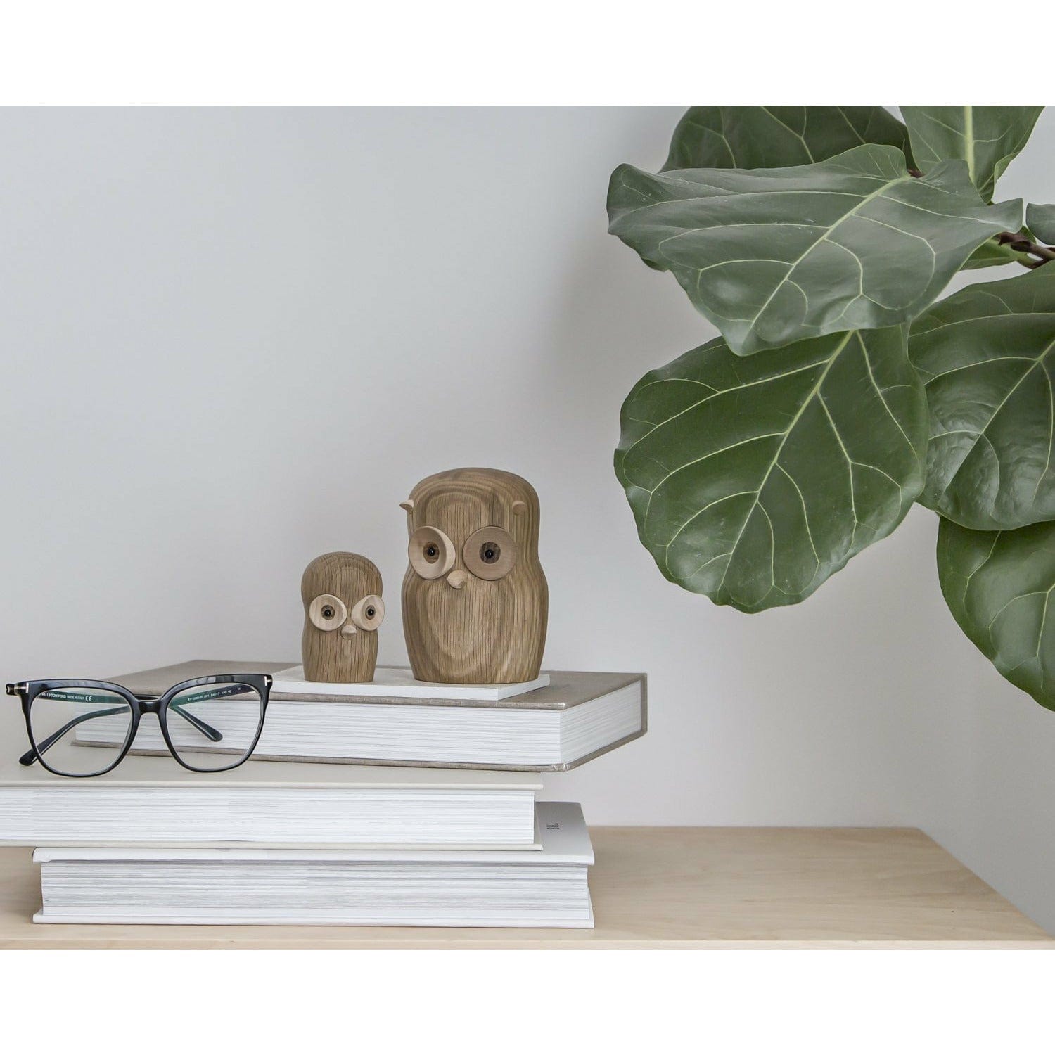 Gunnar Flørning Owl Wooden Figure, 6 cm