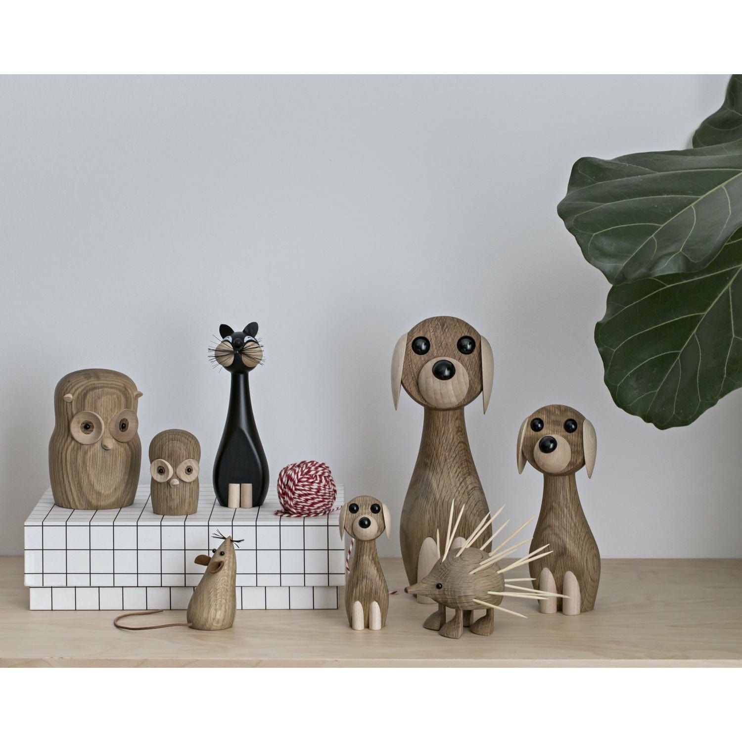Gunnar Flørning Owl Wooden Figure, 6 cm