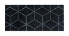 HEYMAT ROORMAT HAGL BLACK, 45x100cm