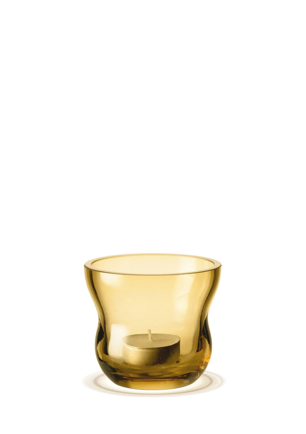[product_category]-Holmegaard Calabas Tealight Holder ø8.5 Cm, Amber-Holmegaard-5706422106768-4300332-HOL-2