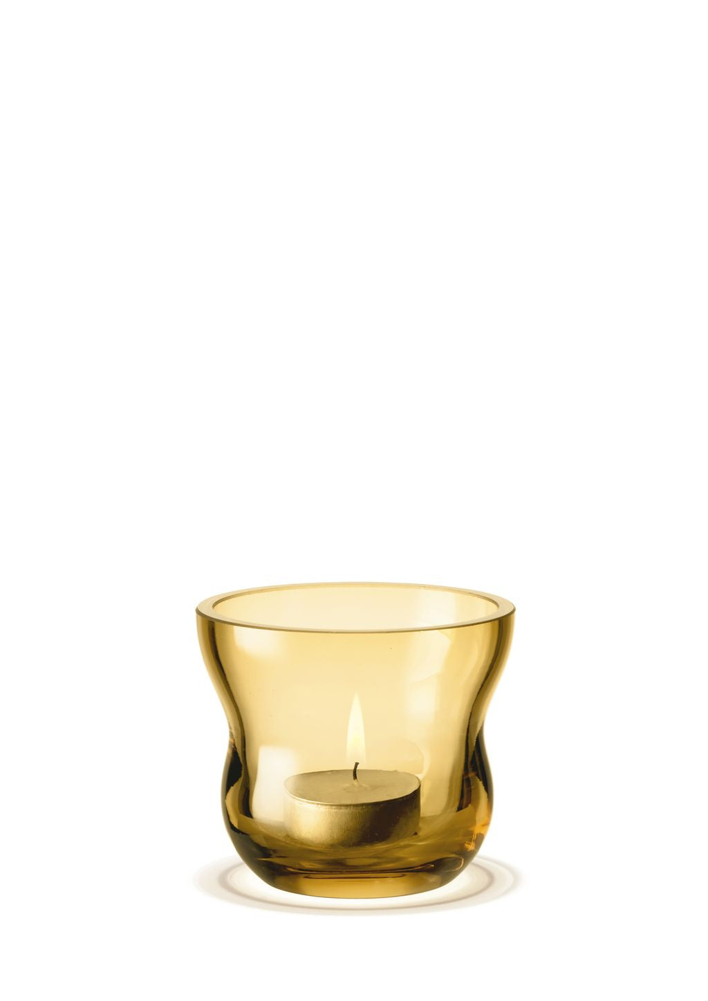 [product_category]-Holmegaard Calabas Tealight Holder ø8.5 Cm, Amber-Holmegaard-5706422106768-4300332-HOL-3