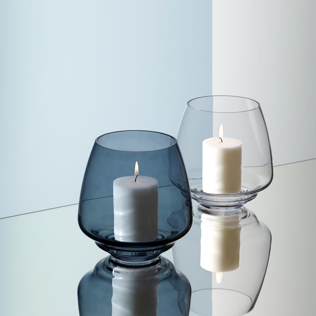 [product_category]-Holmegaard Flow Block Candle Holder, Blue-Holmegaard-5706422103347-4353975-HOL-2