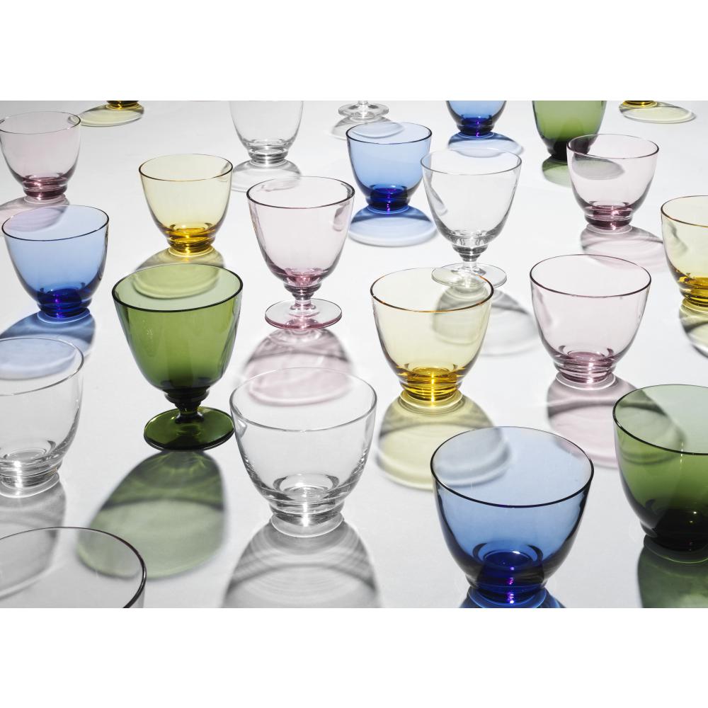 [product_category]-Holmegaard Flow Water Glass, Olive Green-Holmegaard-5706422105549-4300462-HOL-3