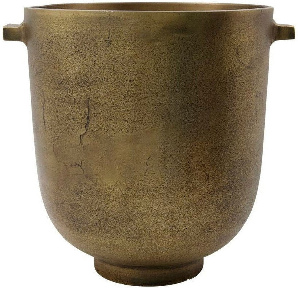 House Doctor Planter, Hd Foem, Antique Brass