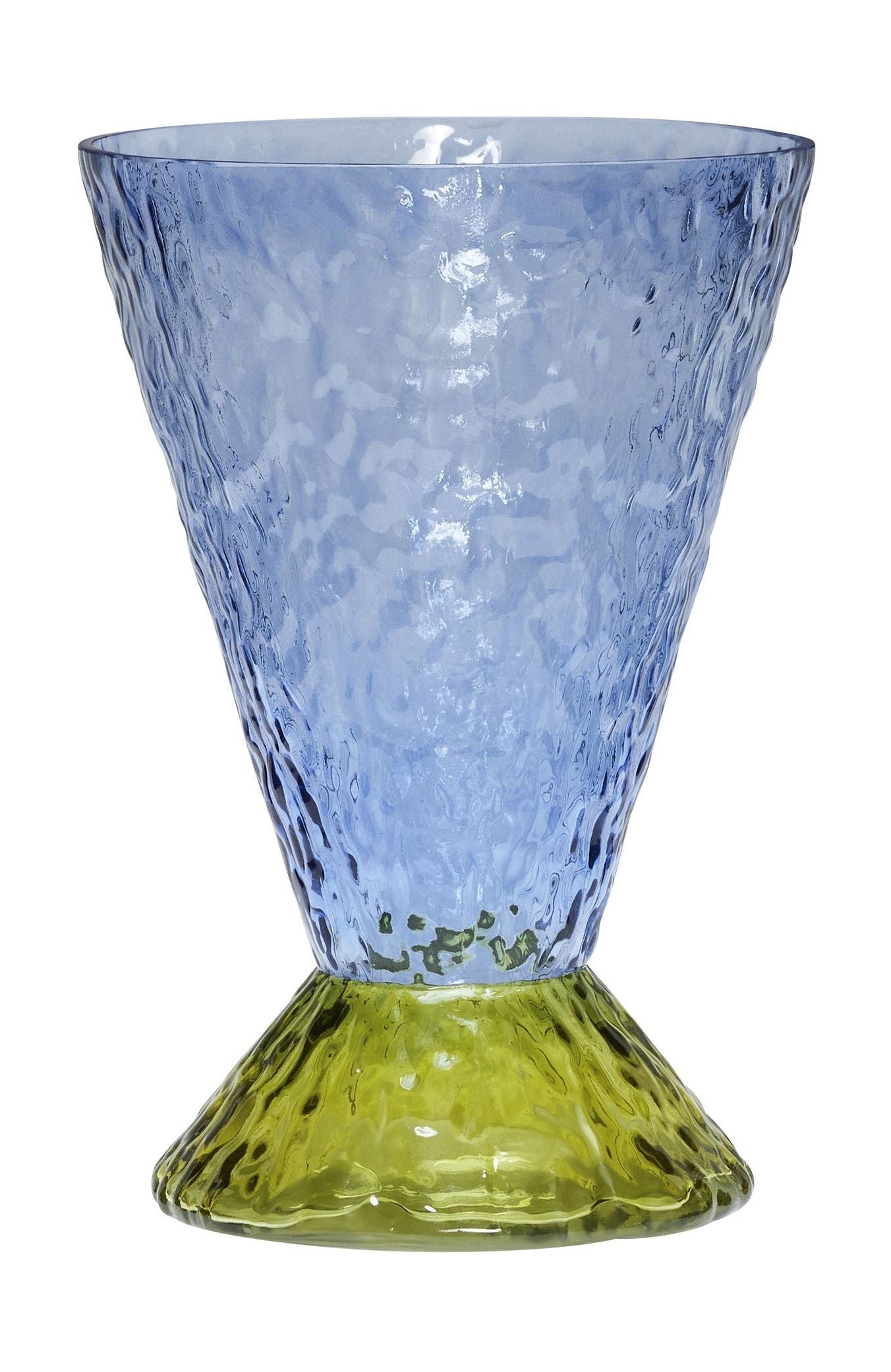 [product_category]-Hübsch Abyss Vase, Light Blue/Olive-Hübsch-5712772128961-661705-HUB-1