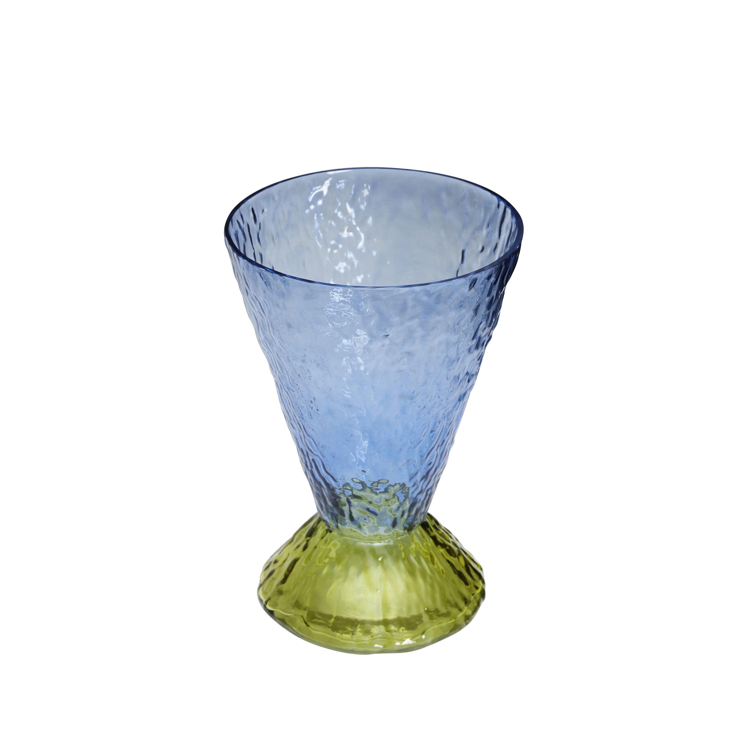[product_category]-Hübsch Abyss Vase, Light Blue/Olive-Hübsch-5712772128961-661705-HUB-2