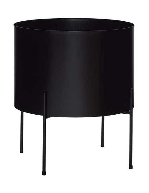 [product_category]-Hübsch Airy Planter, Black-Hübsch-5712772128244-941605-HUB-1