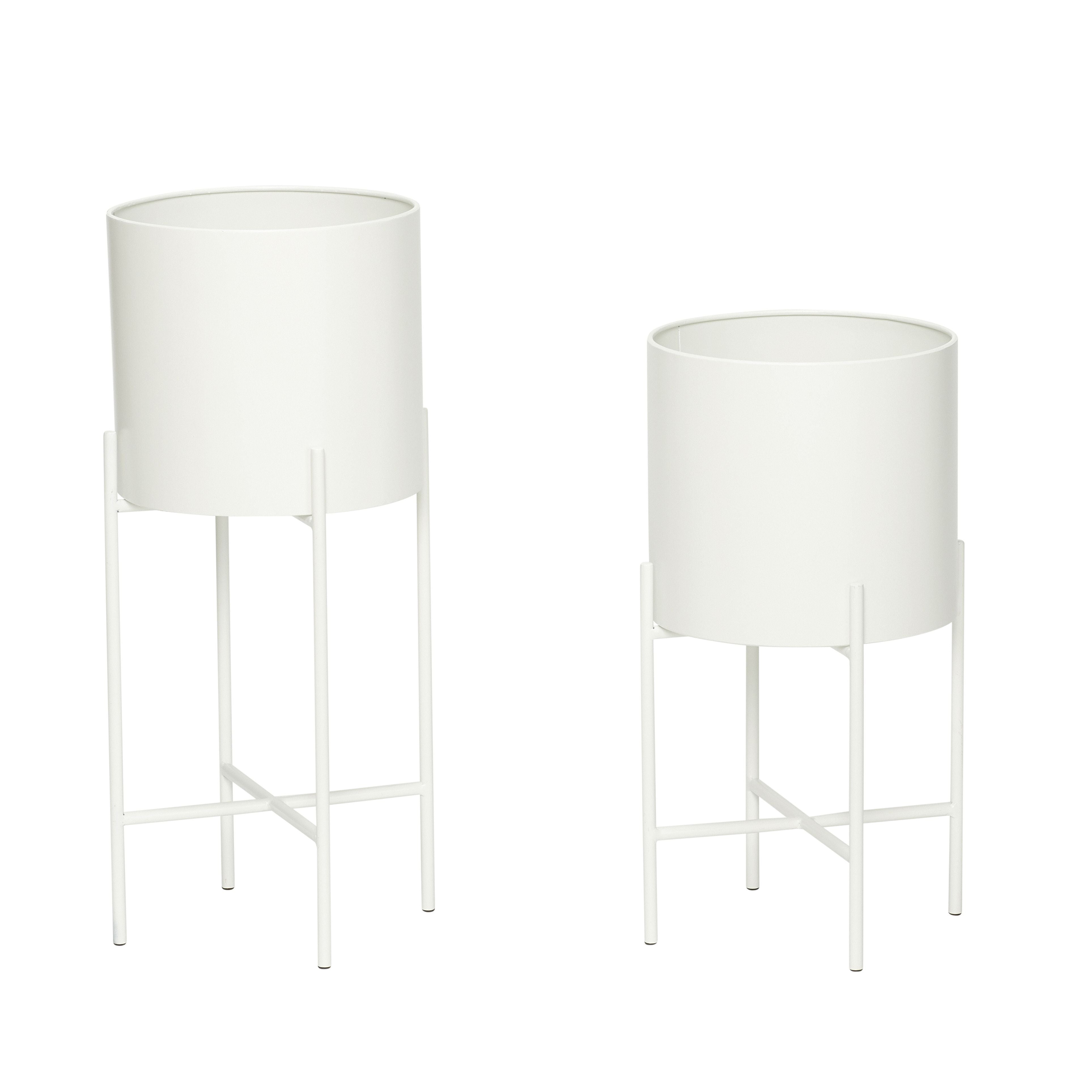 [product_category]-Hübsch Airy Pots Set Of 2, White-Hübsch-5712772062913-940512-HUB-1