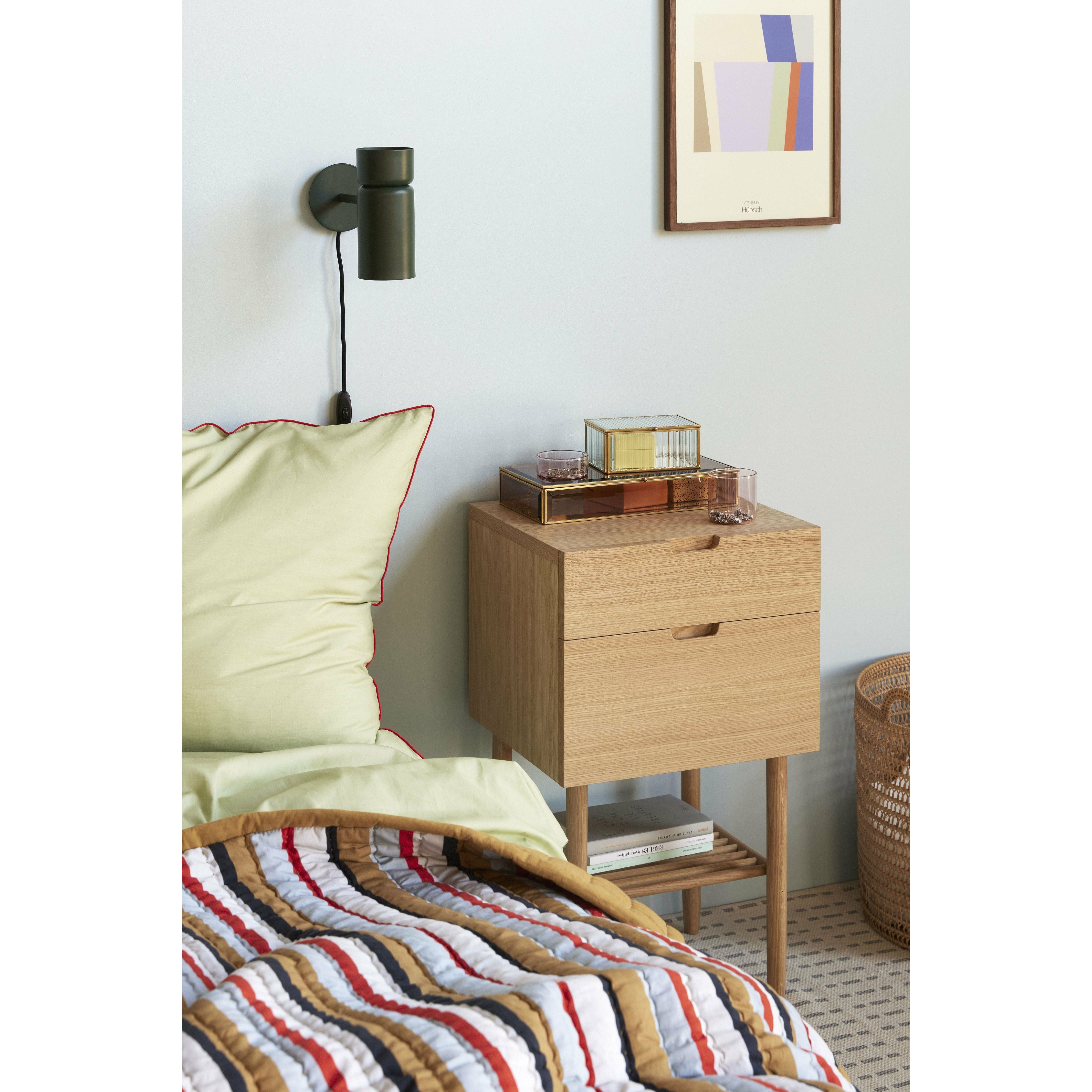 [product_category]-Hübsch Aki Bed Linen 60/220, Orange/Green-Hübsch-5712772114735-61402-HUB-5