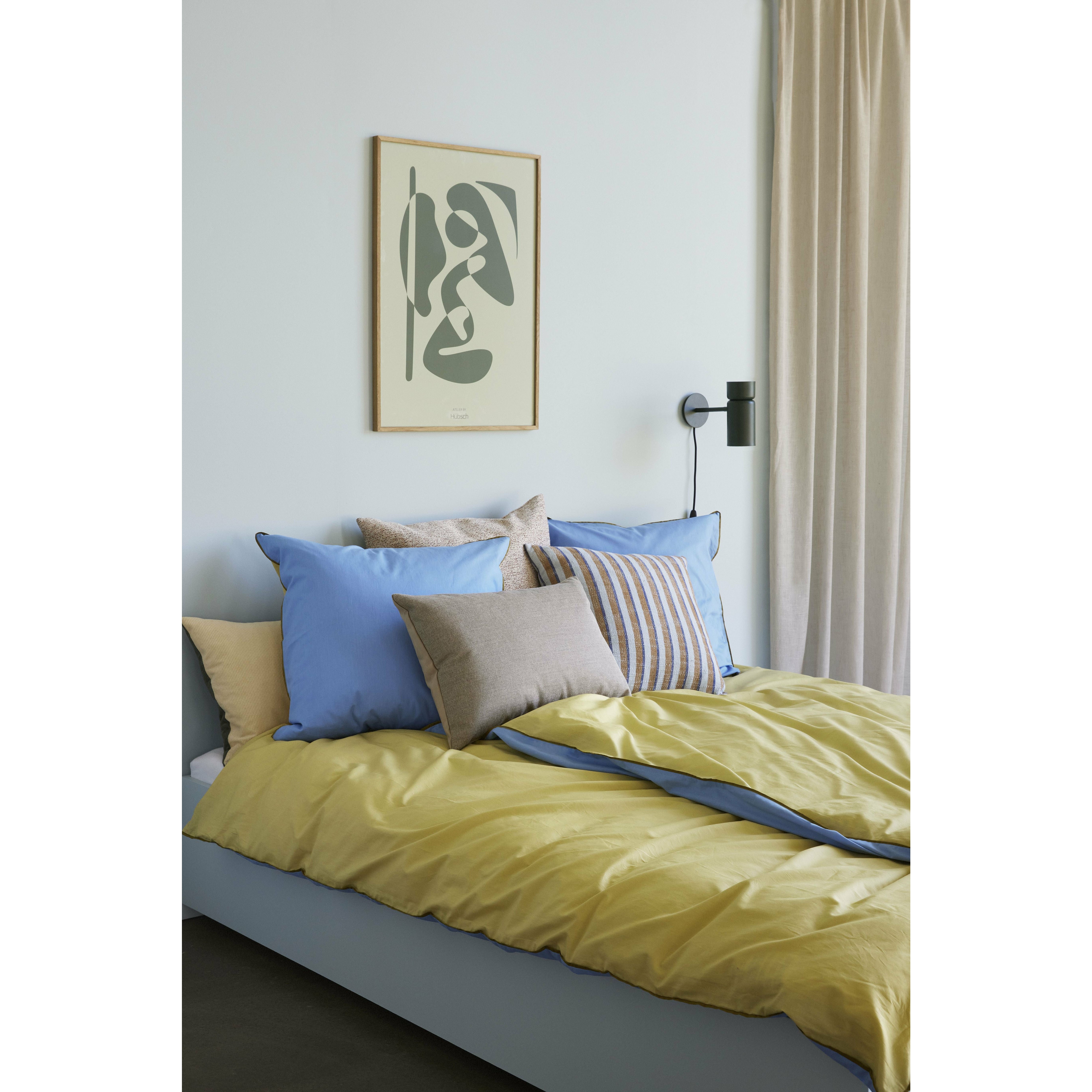 [product_category]-Hübsch Aki Bed Linen 80/200, Blue/Yellow-Hübsch-5712772114889-61408-HUB-4