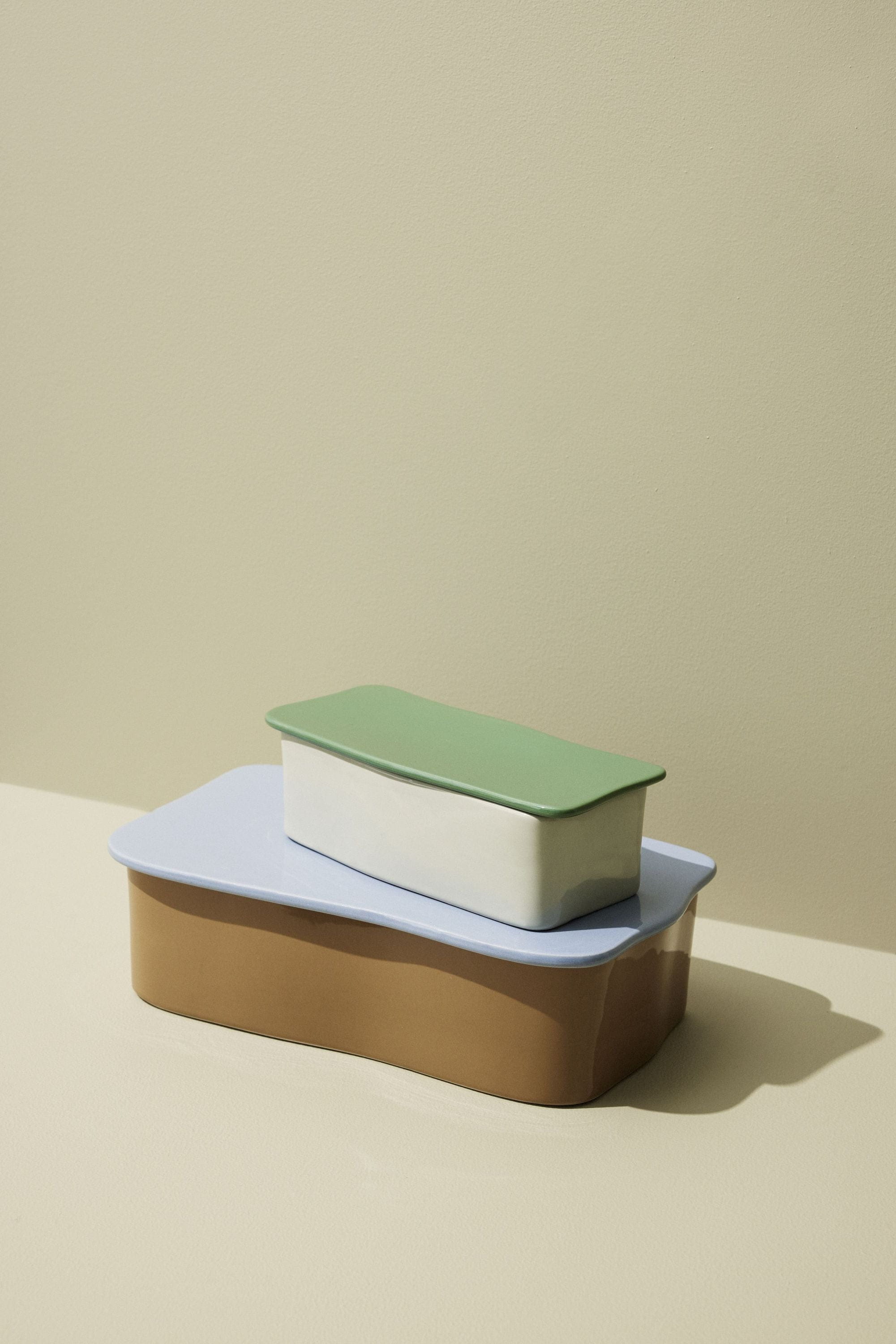 [product_category]-Hübsch Amare Desk Organizer Small, Sand/Green-Hübsch-5712772129388-211703-HUB-5