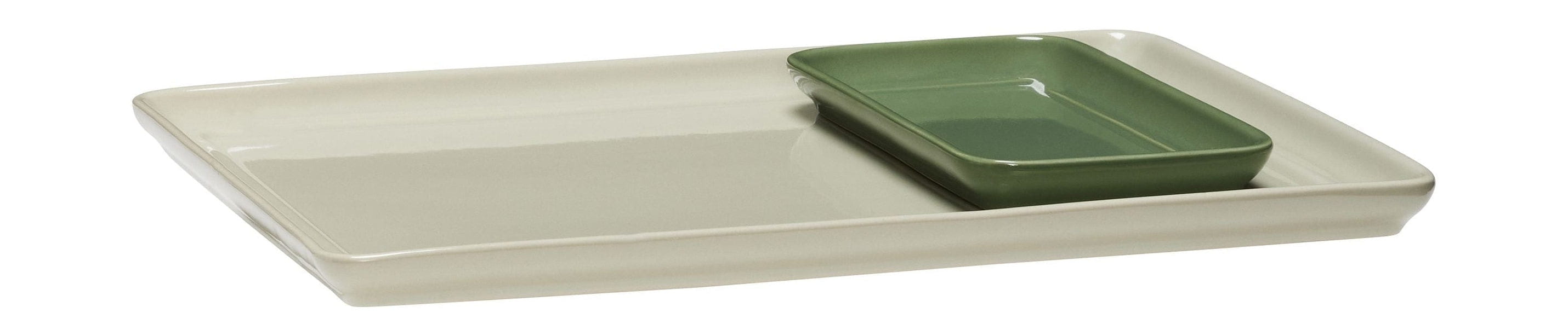 [product_category]-Hübsch Amare Tray Set Of 2, Sand/Green-Hübsch-5712772129593-211709-HUB-1