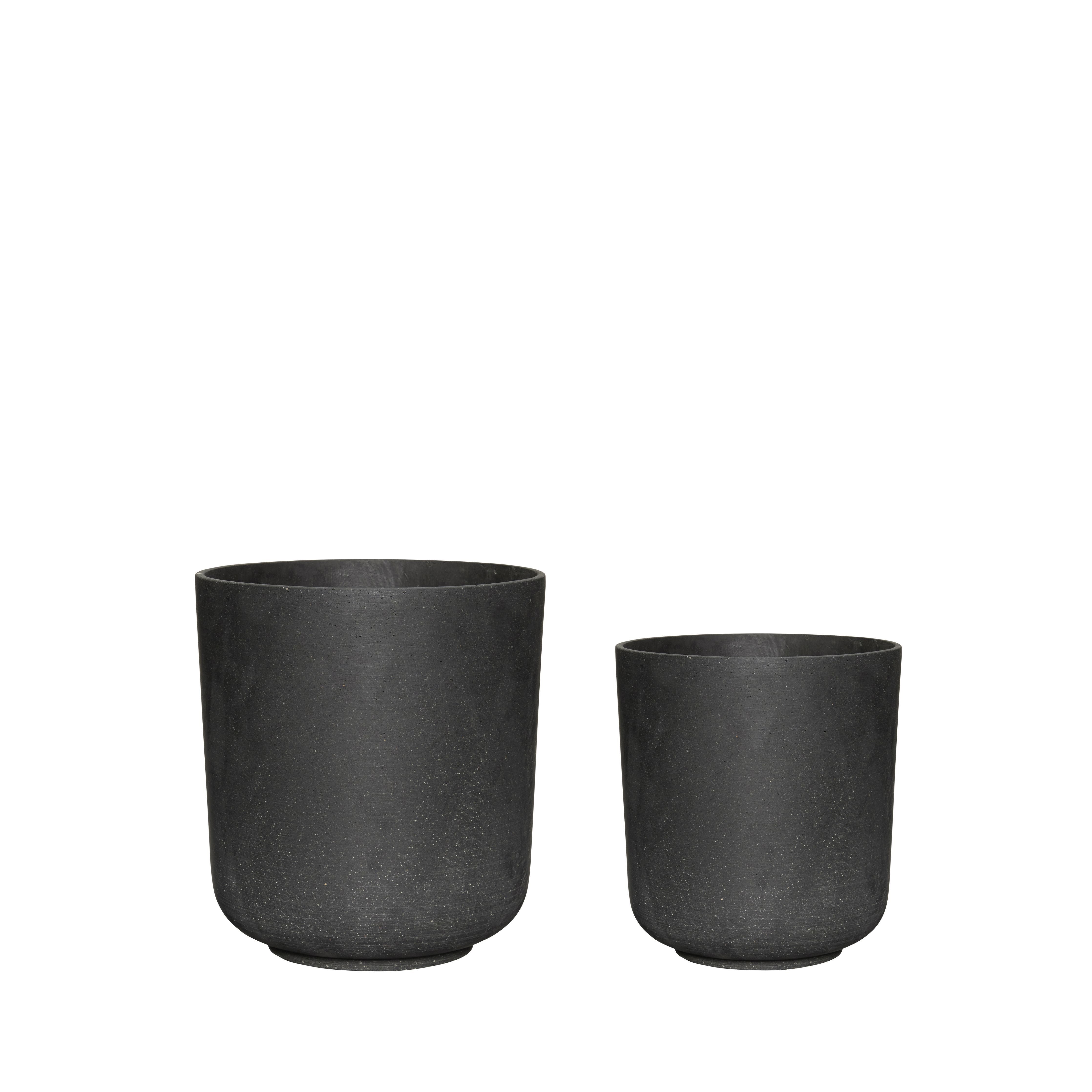 [product_category]-Hübsch Among Pots Set Of 2, Black-Hübsch-5712772115909-901401-HUB-1