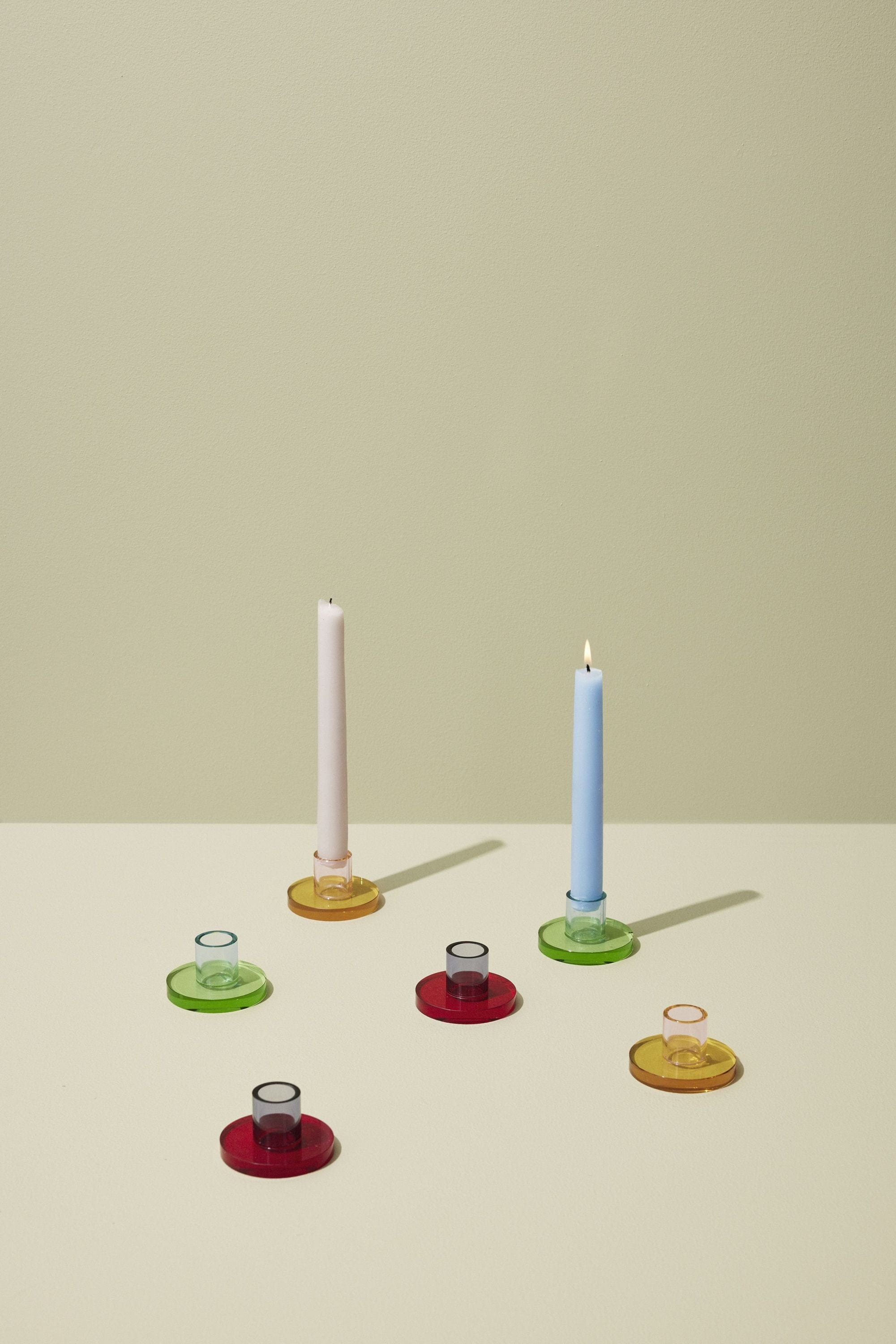 [product_category]-Hübsch Astra Candle Holder Small, Blue/Green-Hübsch-5712772130018-991703-HUB-10