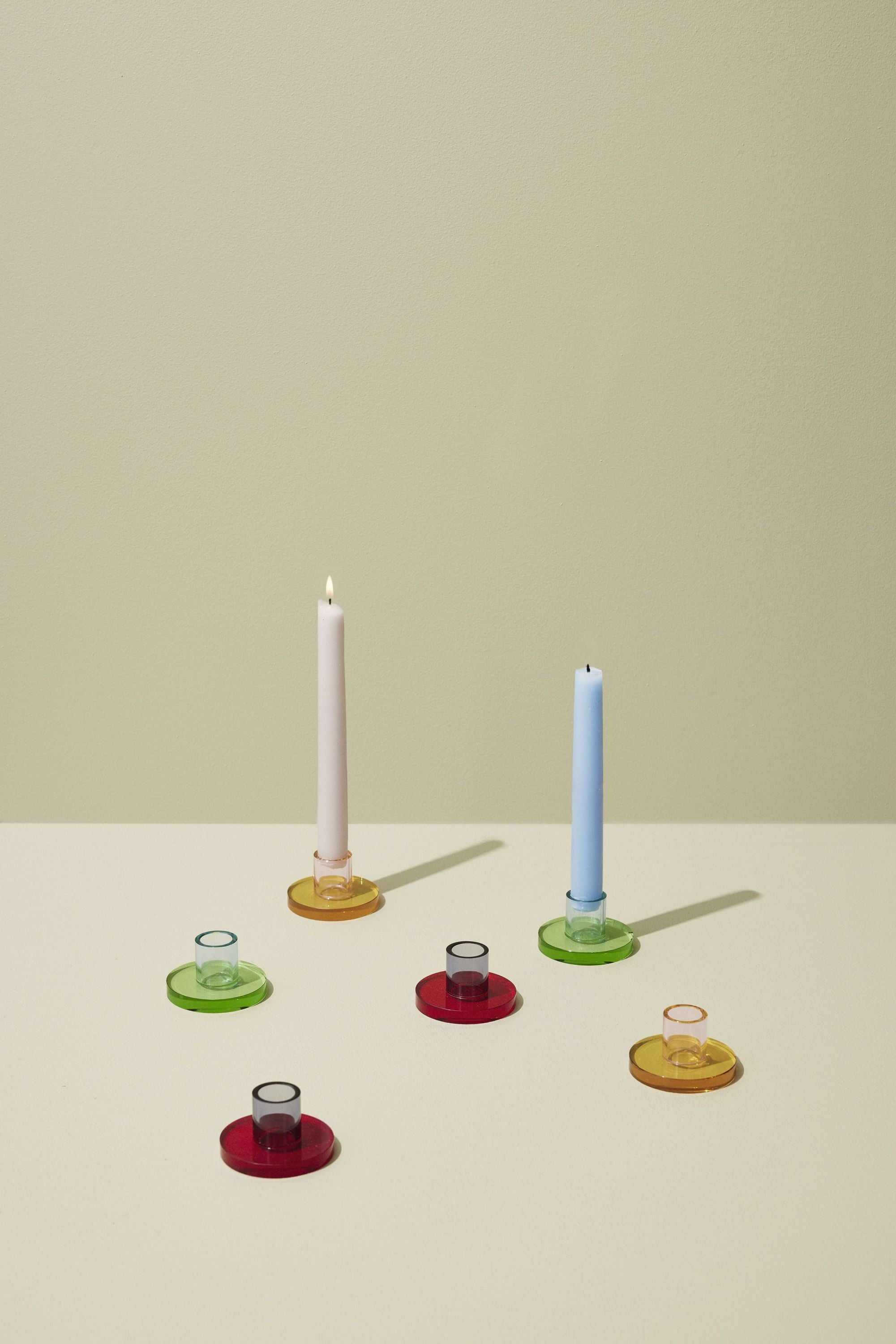 [product_category]-Hübsch Astra Candle Holder Small, Blue/Green-Hübsch-5712772130018-991703-HUB-12