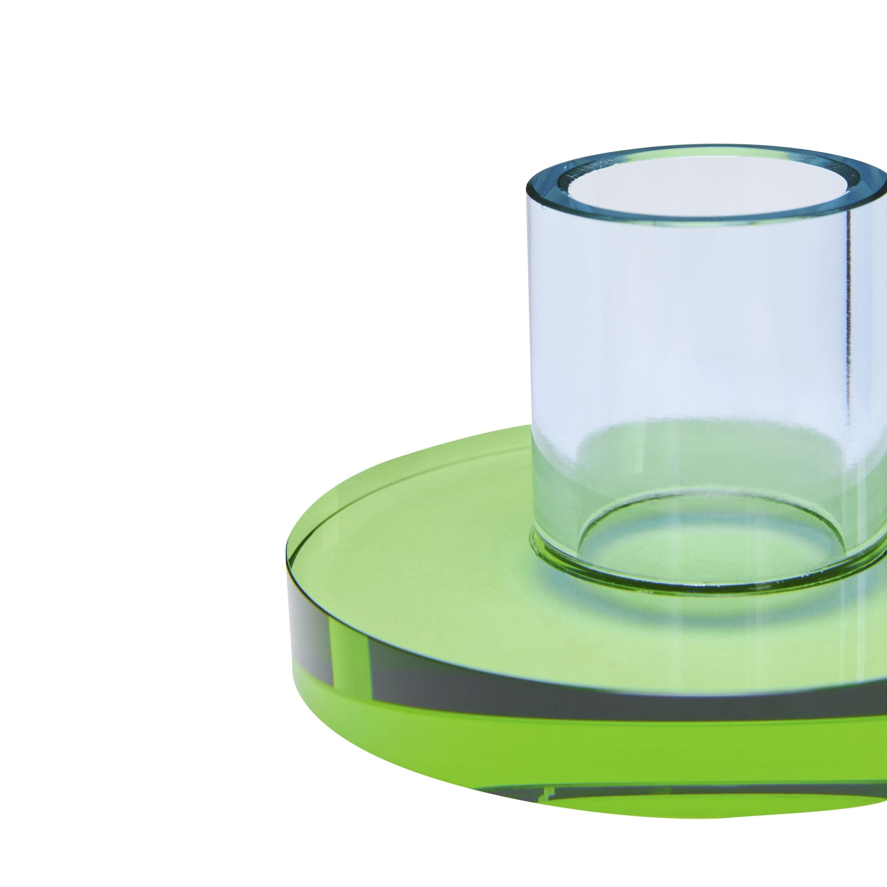 [product_category]-Hübsch Astra Candle Holder Small, Blue/Green-Hübsch-5712772130018-991703-HUB-2