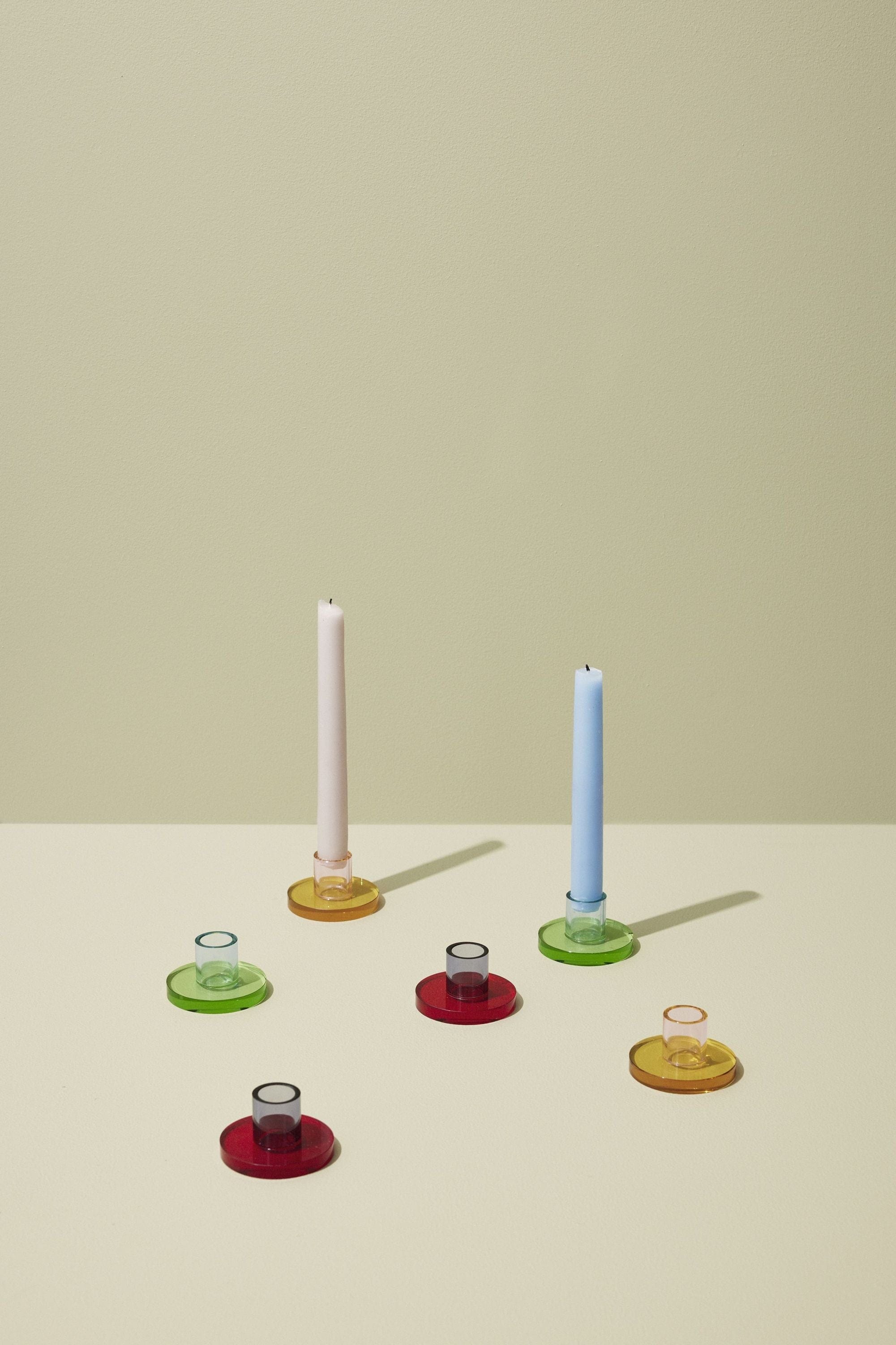 [product_category]-Hübsch Astra Candle Holder Small, Blue/Green-Hübsch-5712772130018-991703-HUB-9