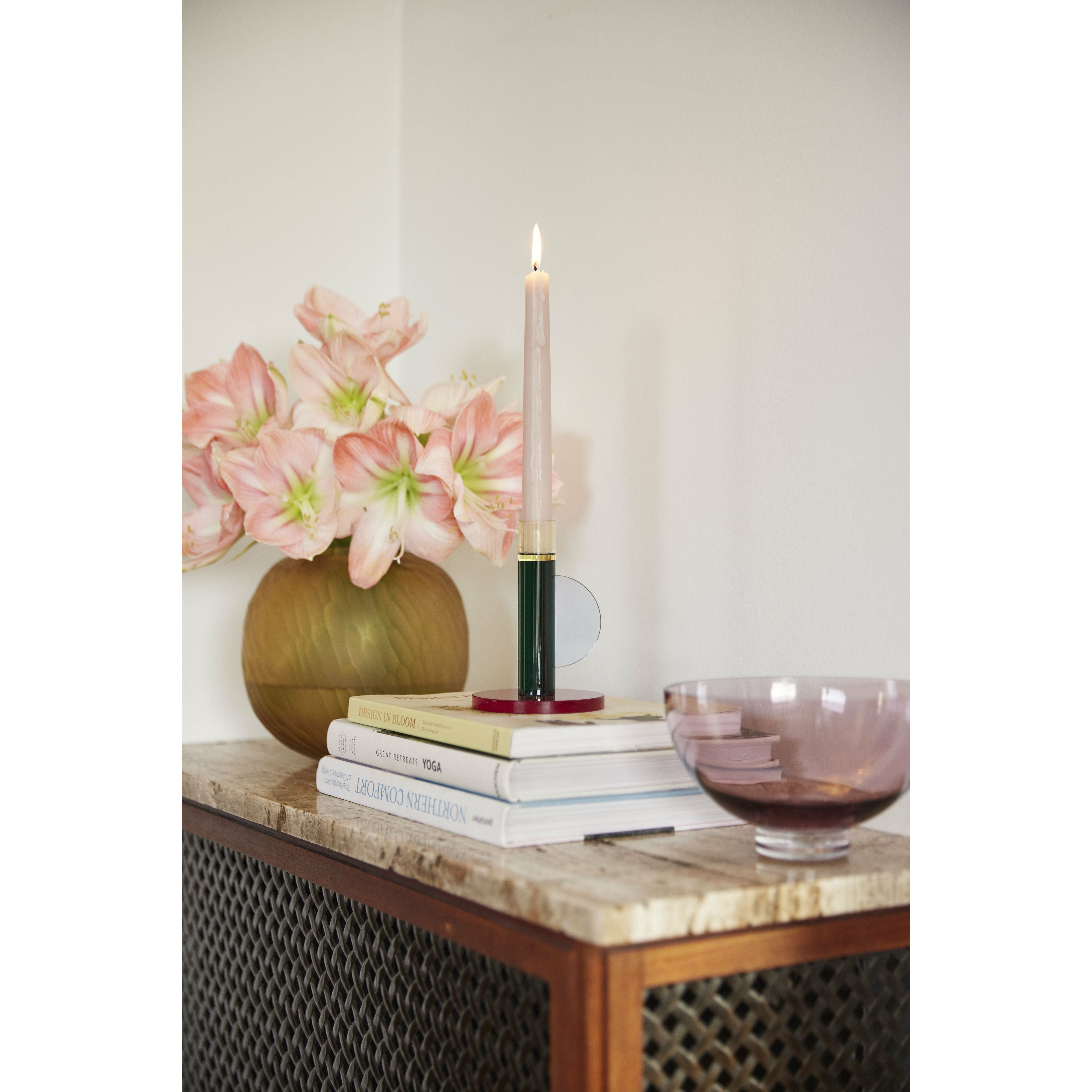 [product_category]-Hübsch Astro Candlestick, Dark Red/Yellow/Green-Hübsch-5712772118511-991418-HUB-4
