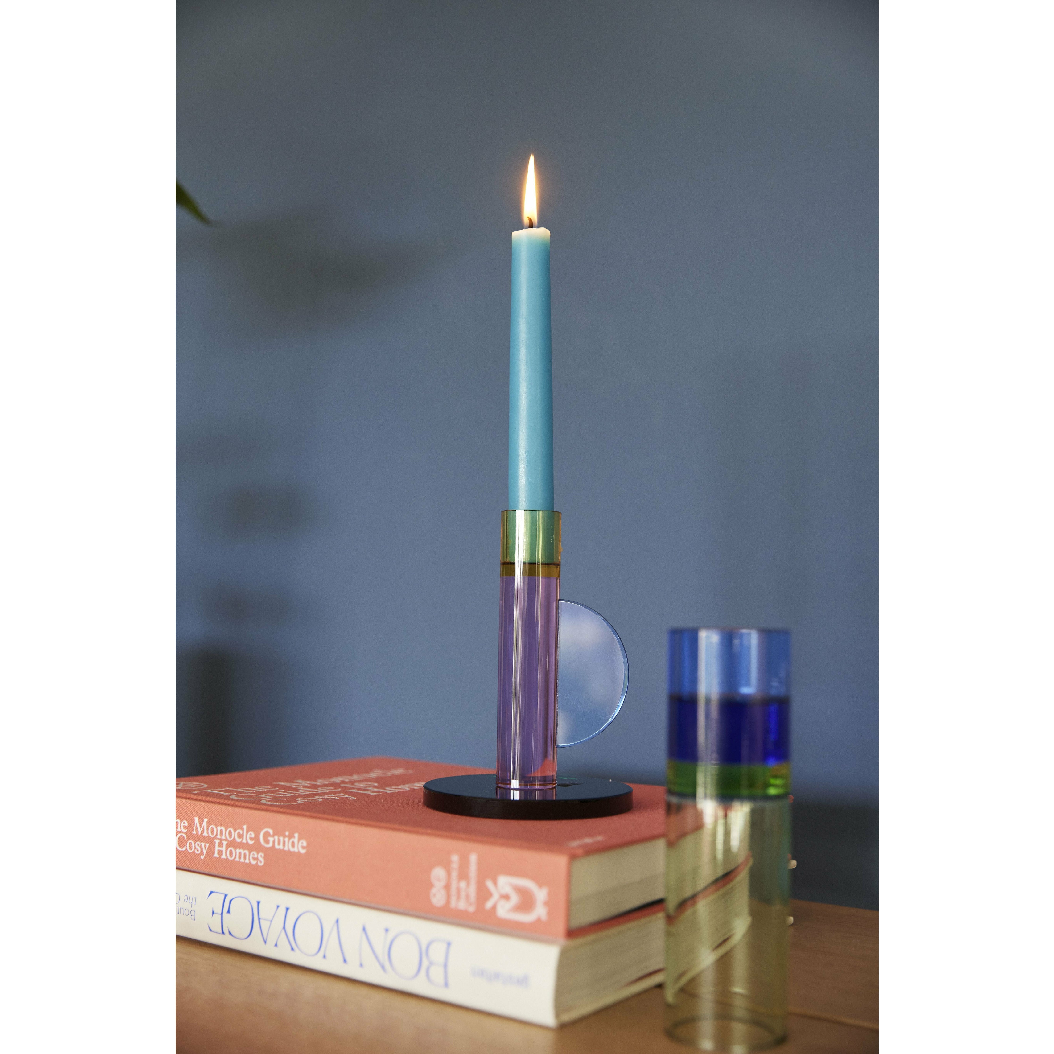 [product_category]-Hübsch Astro Candlestick, Pink/Yellow/Green/Blue-Hübsch-5712772118542-991419-HUB-2