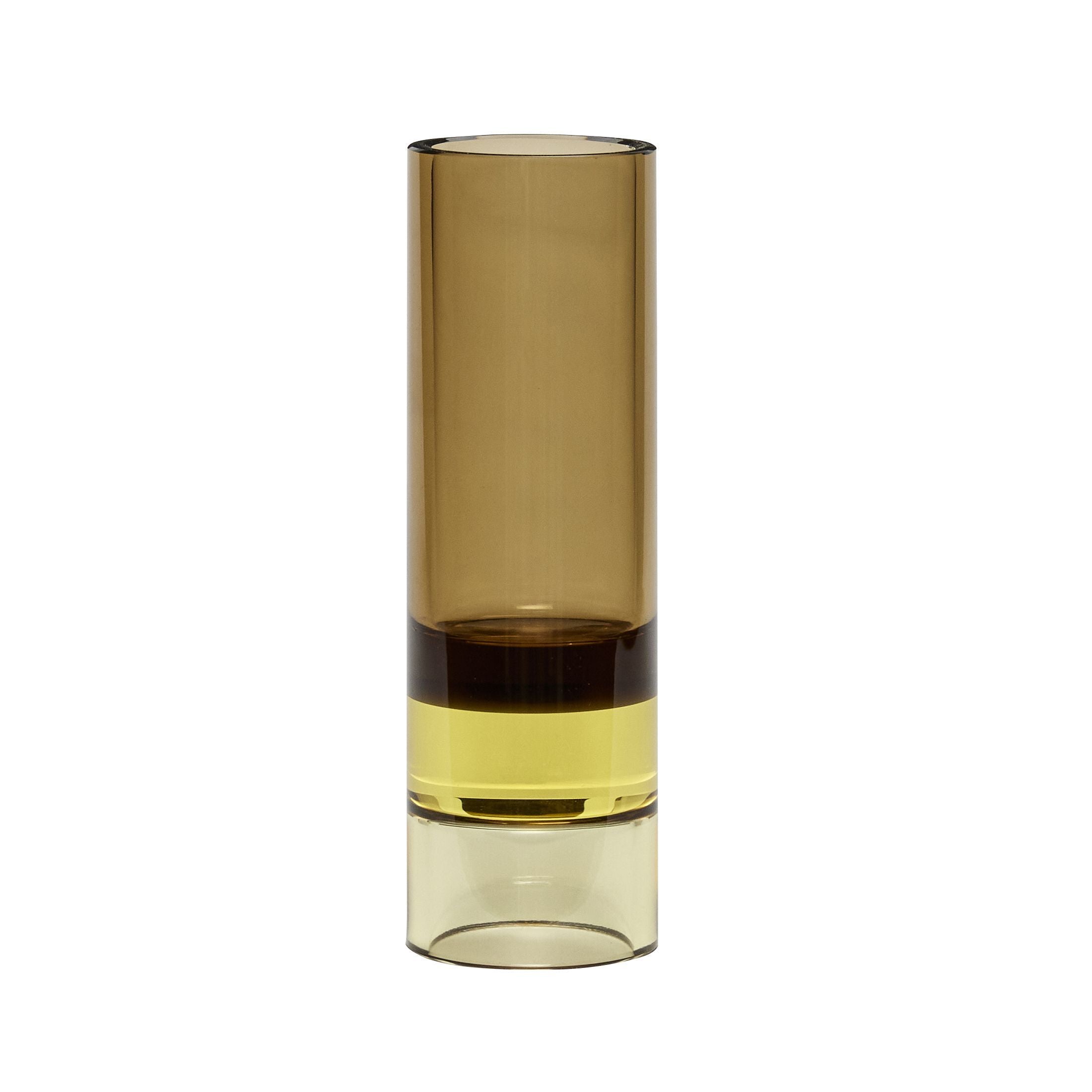 [product_category]-Hübsch Astro Tealight Holde Crystal, Brown/Yellow-Hübsch-5712772118481-991416-HUB-1