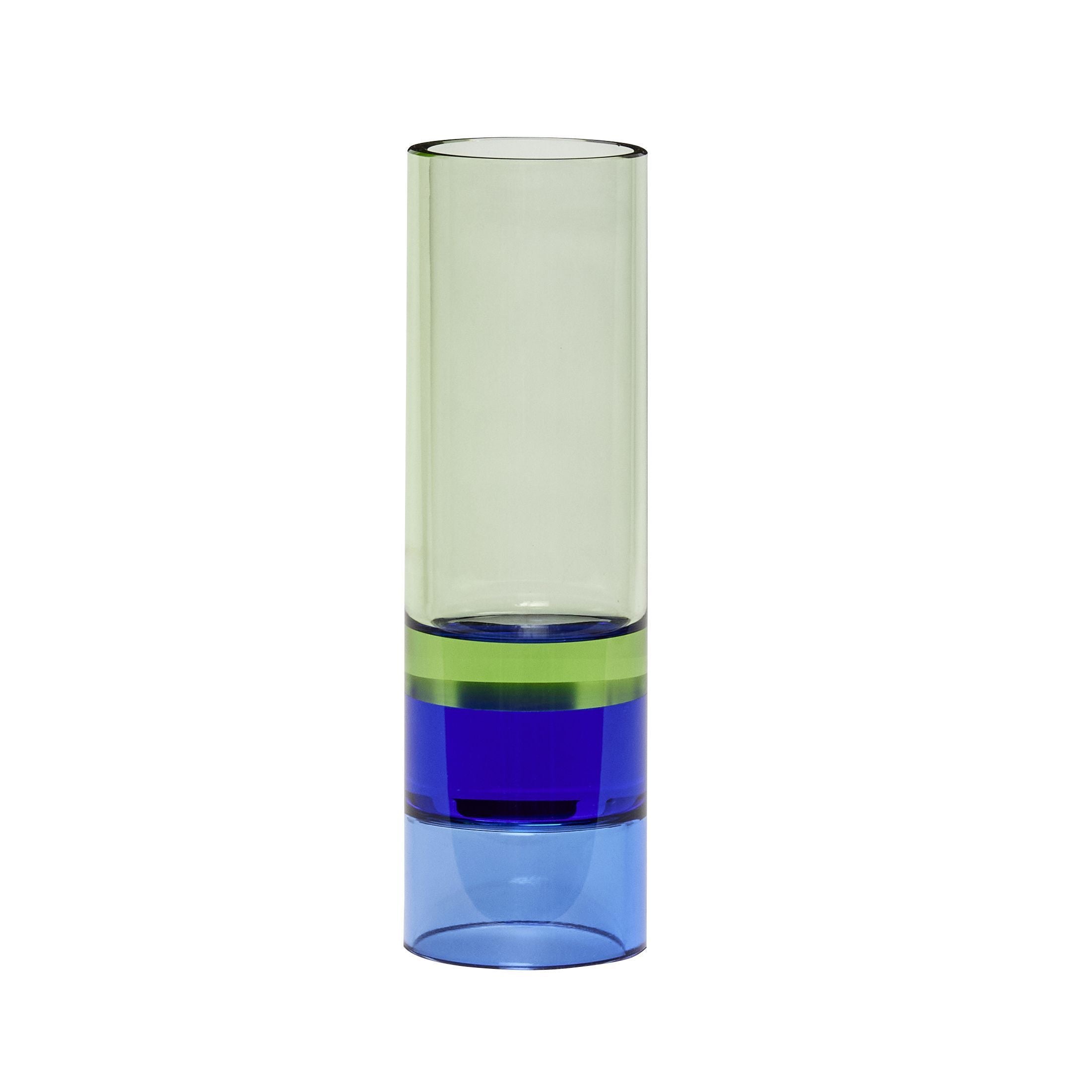 [product_category]-Hübsch Astro Tealight Holder Crystal, Green/Blue-Hübsch-5712772118450-991415-HUB-1