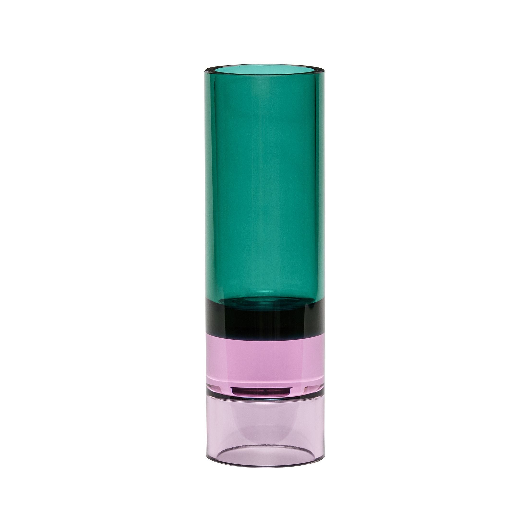 [product_category]-Hübsch Astro Tealight Holder Crystal, Green/Pink-Hübsch-5712772117613-991414-HUB-1