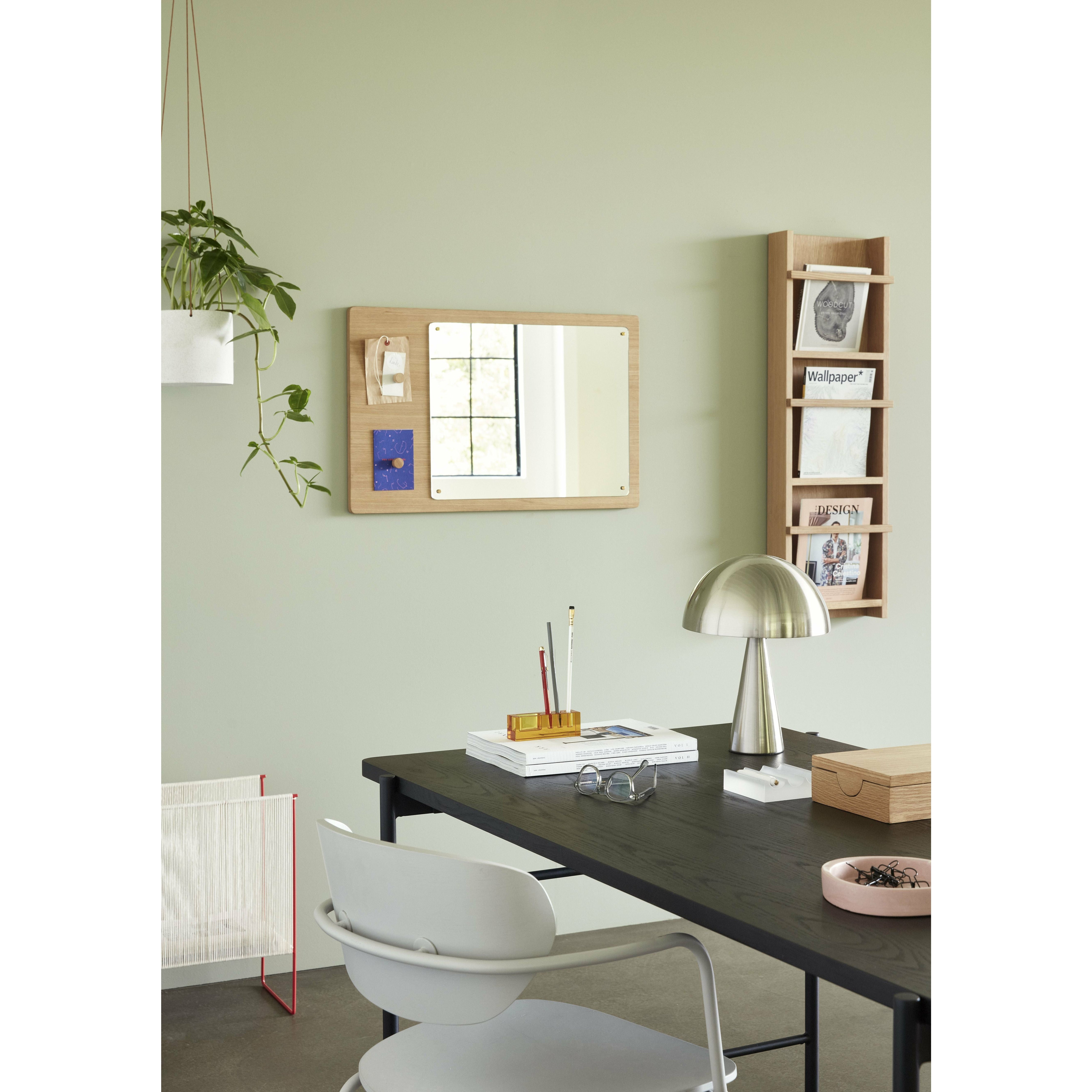 Hübsch Blok Desk Organizér Crystal Amber