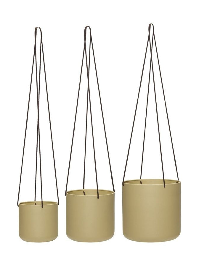 [product_category]-Hübsch Bloom Hanging Pots Set With 3 Large, Beige-Hübsch-5712772128121-941601-HUB-1