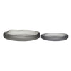 Hübsch Bow Bowl Round Glass Smoke Set Of 2