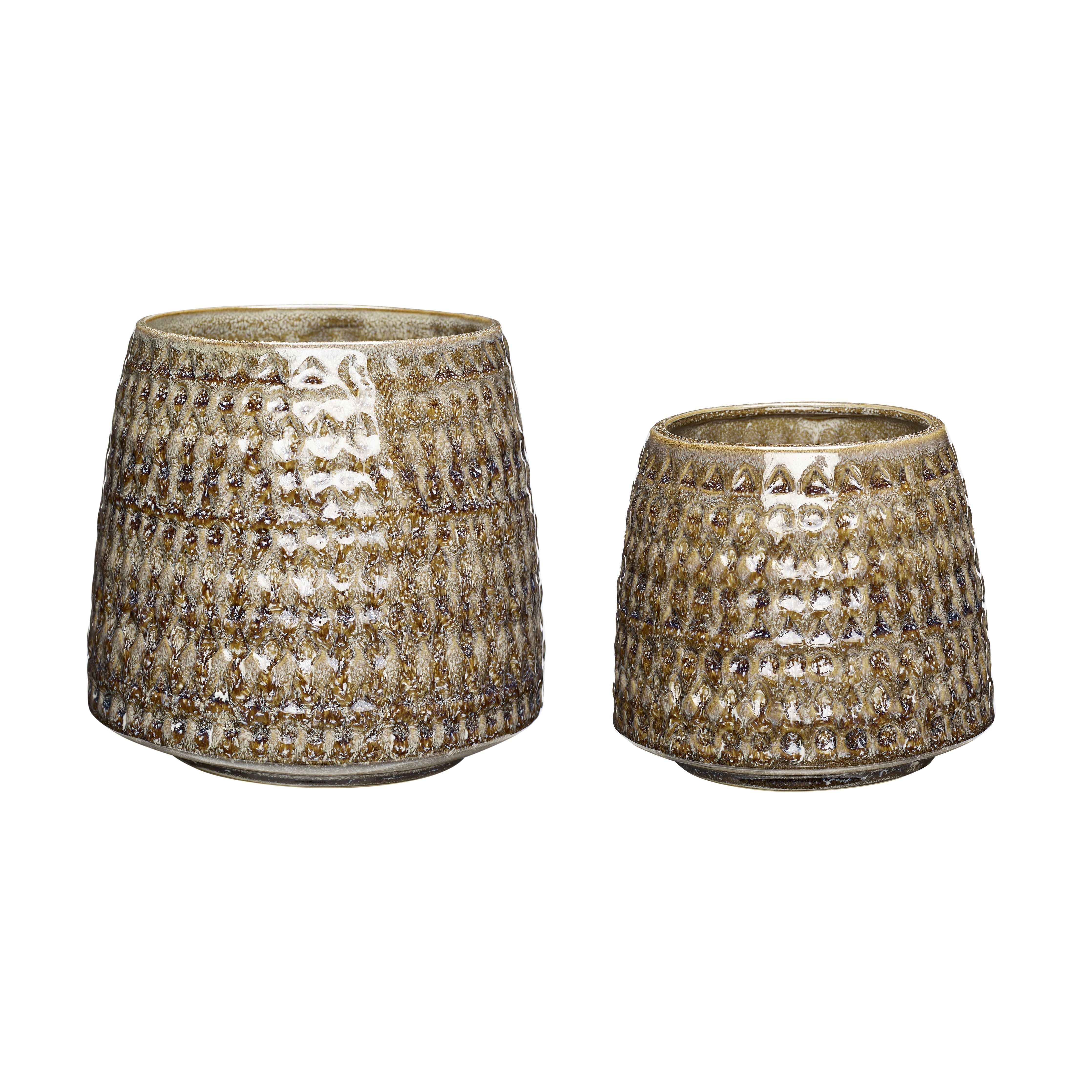 [product_category]-Hübsch Capri Pot Ceramic Beige Set Of 2-Hübsch-5712772068809-670808-HUB-1