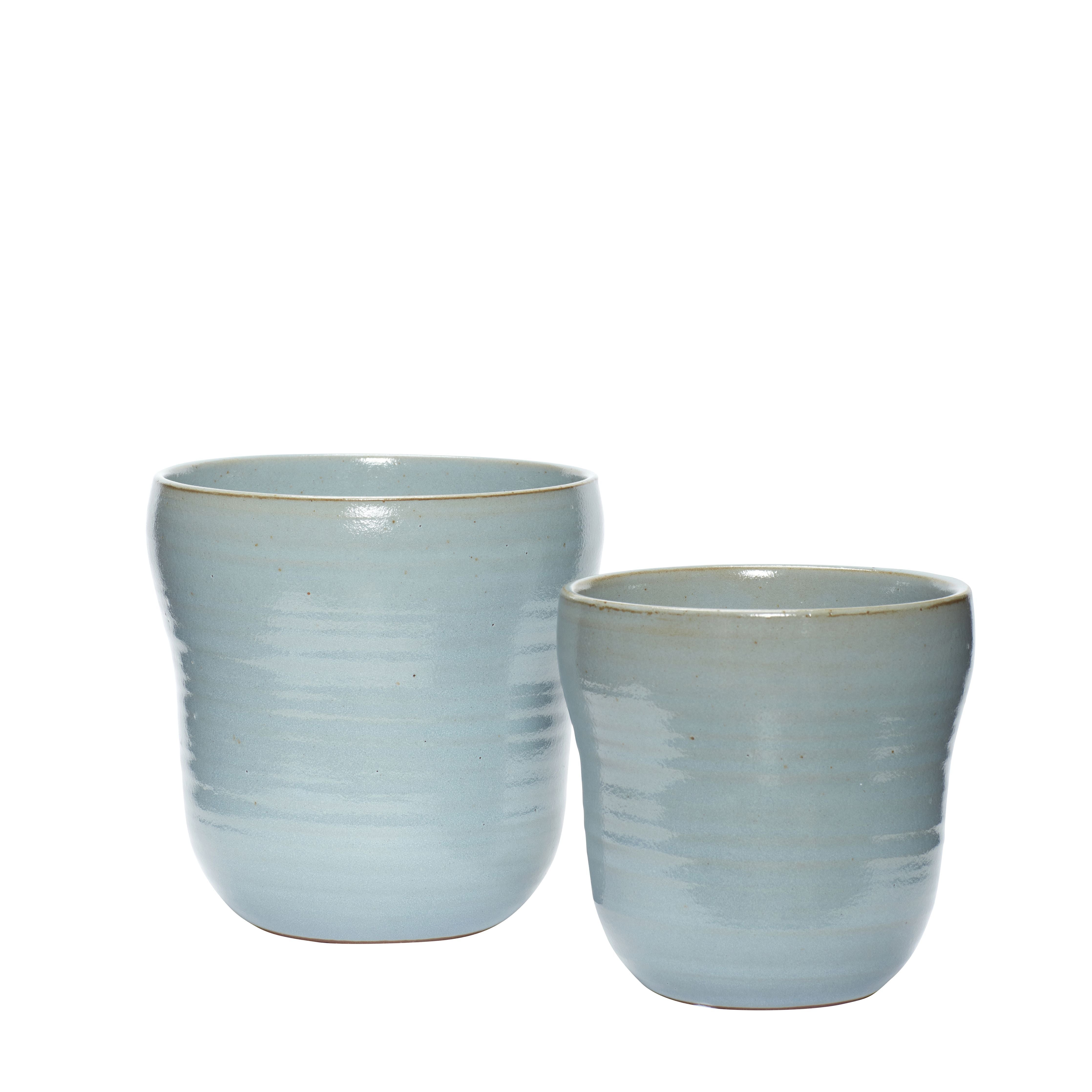 [product_category]-Hübsch Care Pot Ceramic Blue Set Of 2-Hübsch-5712772110508-671303-HUB-2