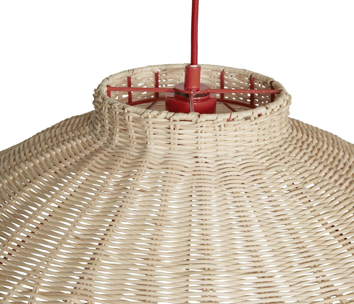 [product_category]-Hübsch Chand Ceiling Lamp, Natural/Red-Hübsch-5712772125991-991601-HUB-3