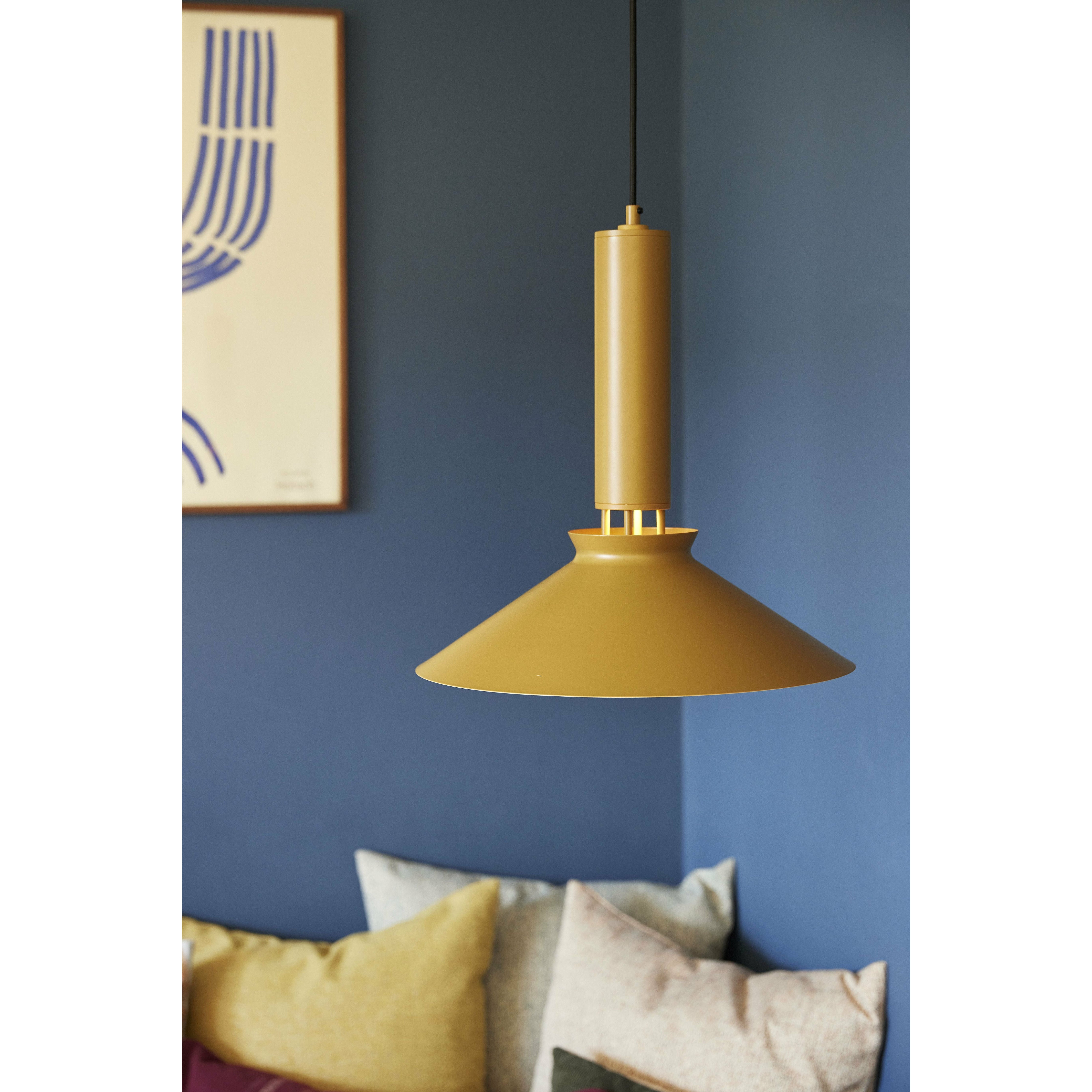 [product_category]-Hübsch Coney Lamp Metal, Brown-Hübsch-5712772117521-991407-HUB-3