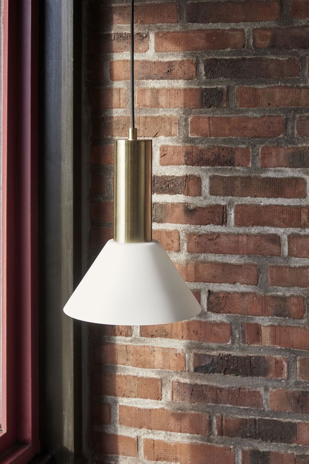 [product_category]-Hübsch Contrast Pendant /Ceiling Lamp, Burnished Brass-Hübsch-5712772126387-961611-HUB-5