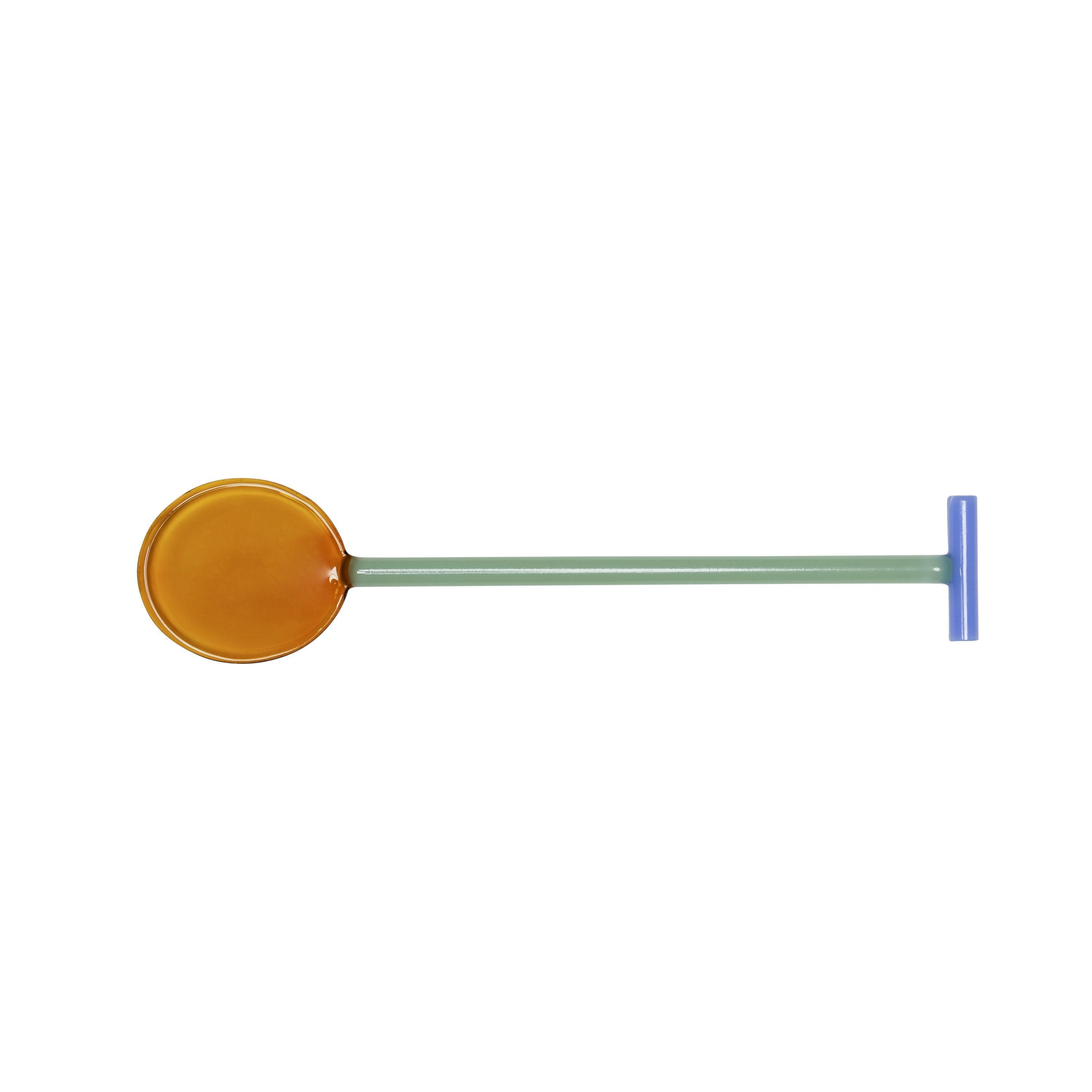 [product_category]-Hübsch Crave Salad Servers Set Of 2, Amber Color/Light Green/Blue-Hübsch-5712772128909-661703-HUB-2