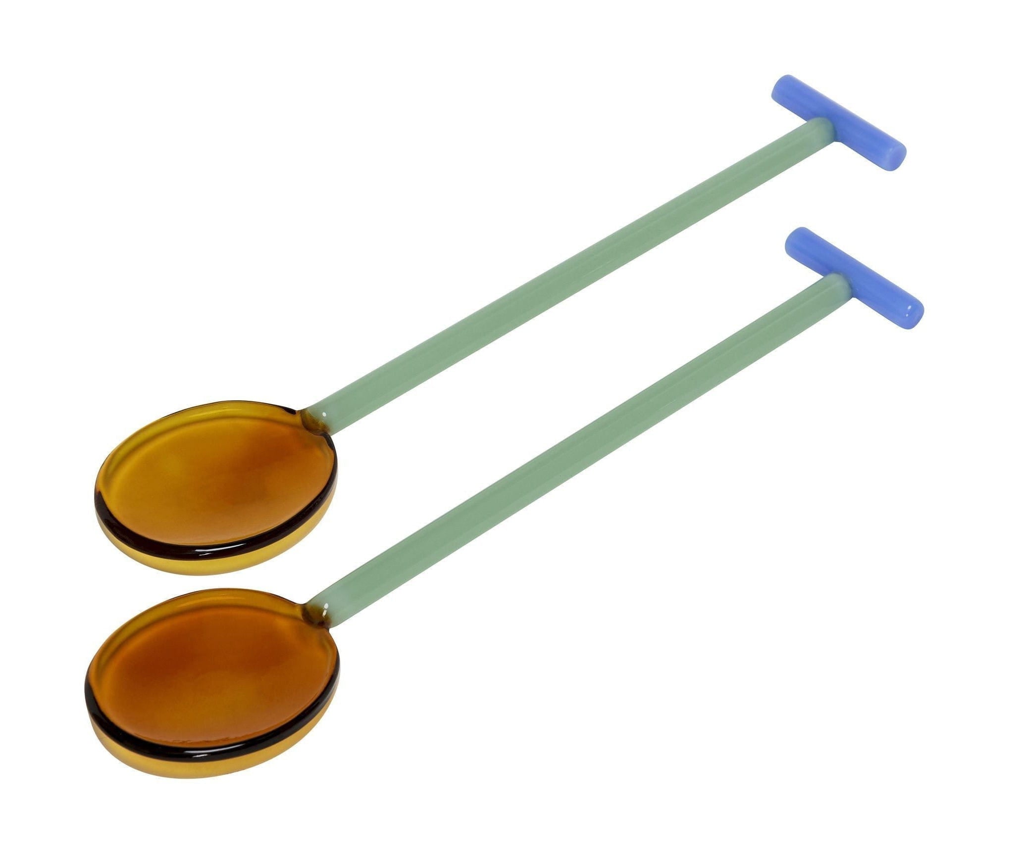 [product_category]-Hübsch Crave Salad Servers Set Of 2, Amber Color/Light Green/Blue-Hübsch-5712772128909-661703-HUB-8