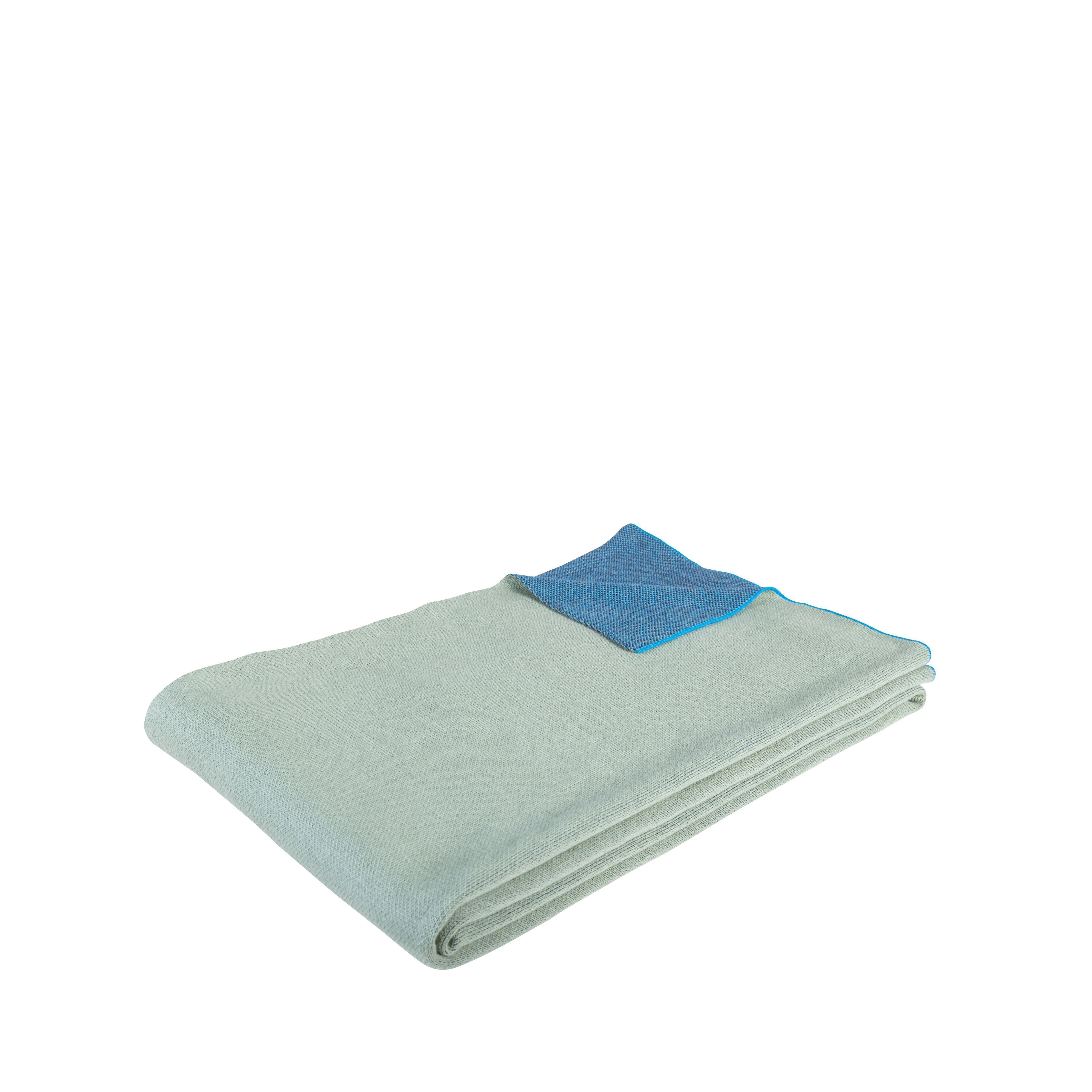 [product_category]-Hübsch Cuddle Plaid, Green/Blue-Hübsch-5712772115633-221402-HUB-1
