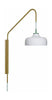 Hübsch proudová nástěnná lampa, zelená