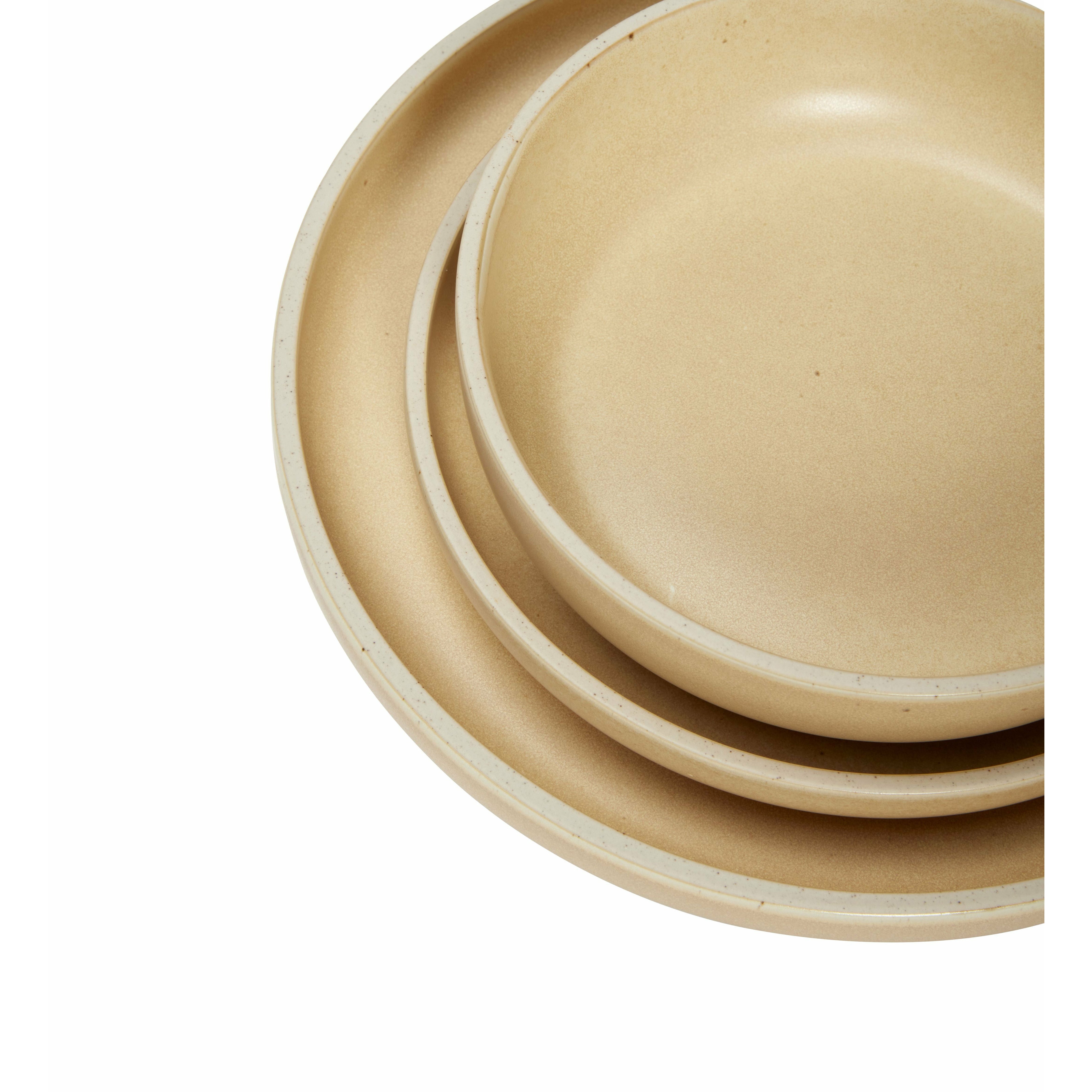 Hübsch Dawn Bowls sada 3, písek