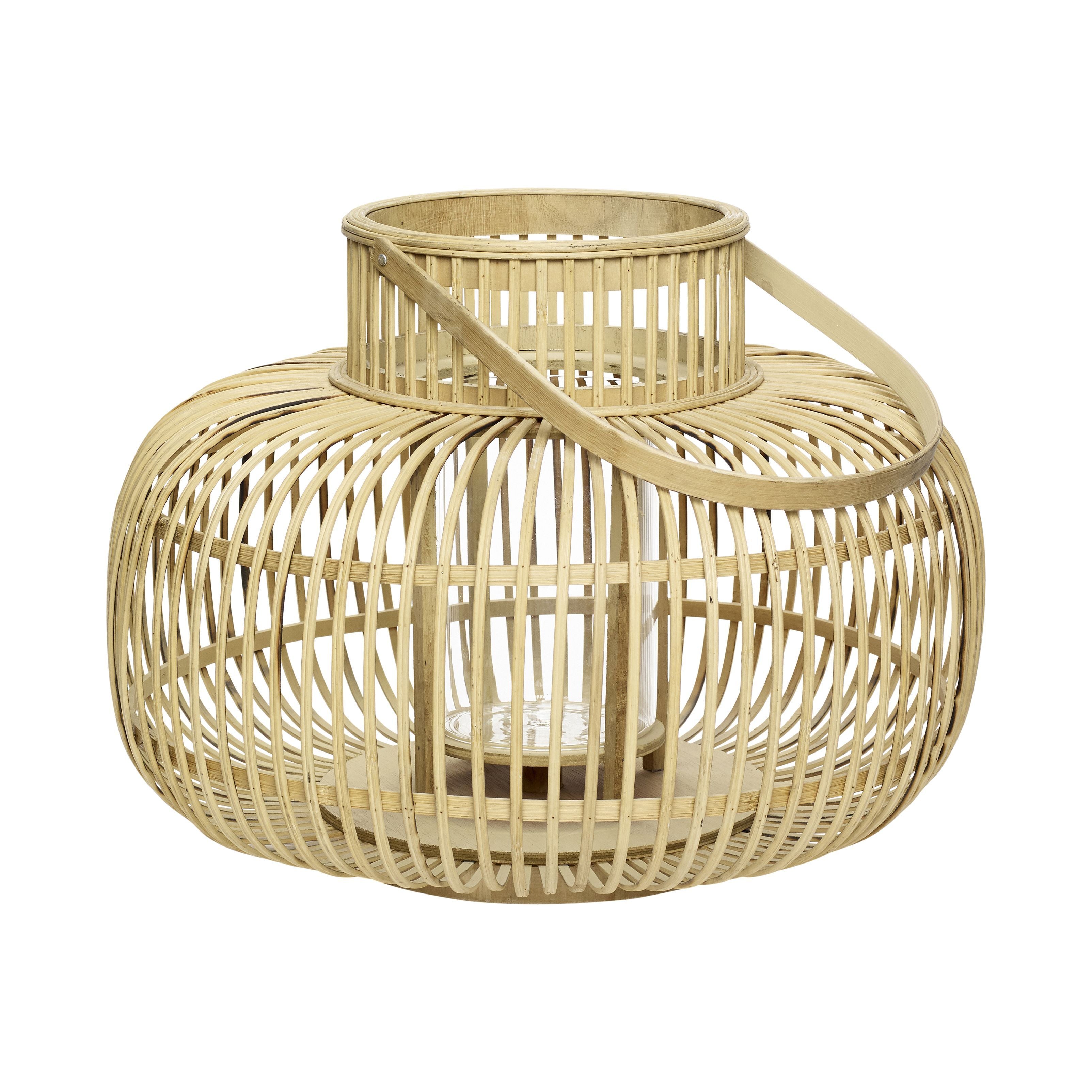 [product_category]-Hübsch Desert Lantern Bamboo Nature Set Of 2-Hübsch-5712772068403-30804-HUB-2