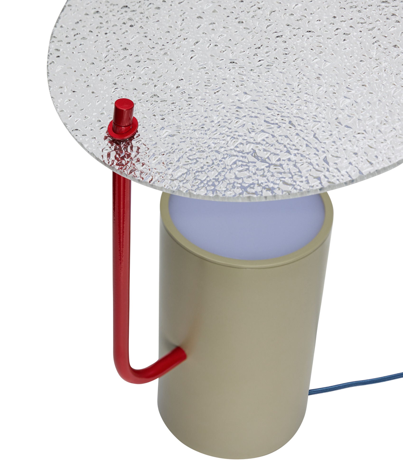 [product_category]-Hübsch Disc Table Lamp Khaki/Red/Textured-Hübsch-5712772119860-961501-HUB-3